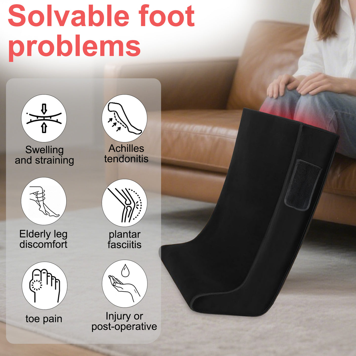 420LEDRed Light Therapy Device for Feet, Knees, Ankles & Legs