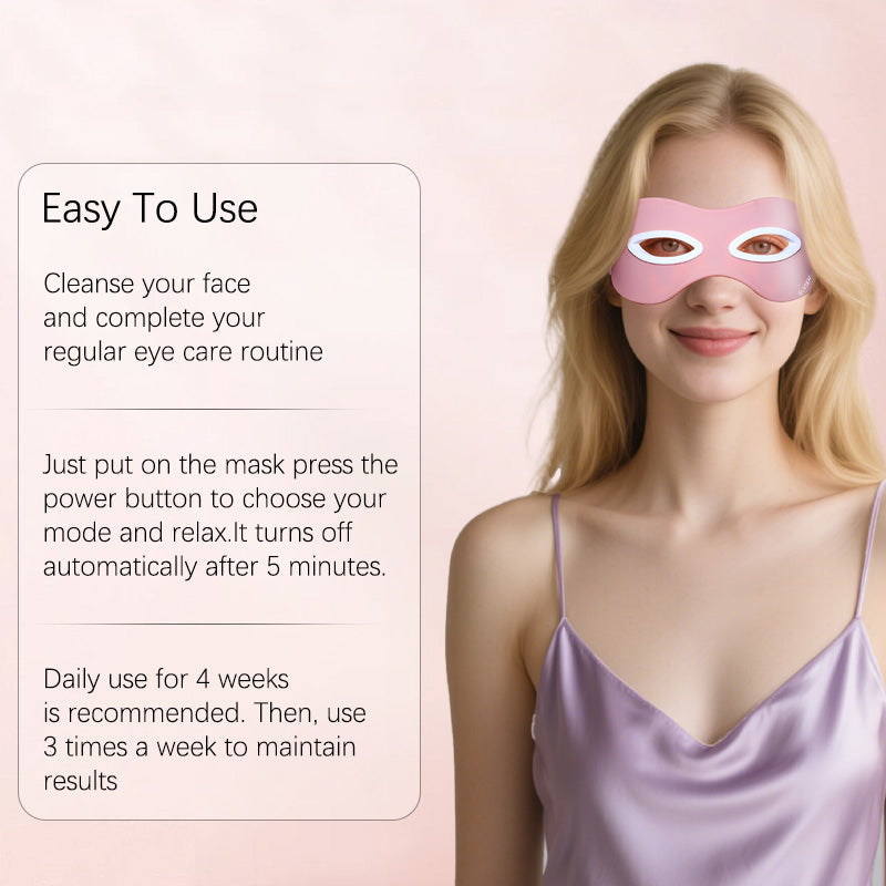 Red Light Therapy Pink Eye Mask