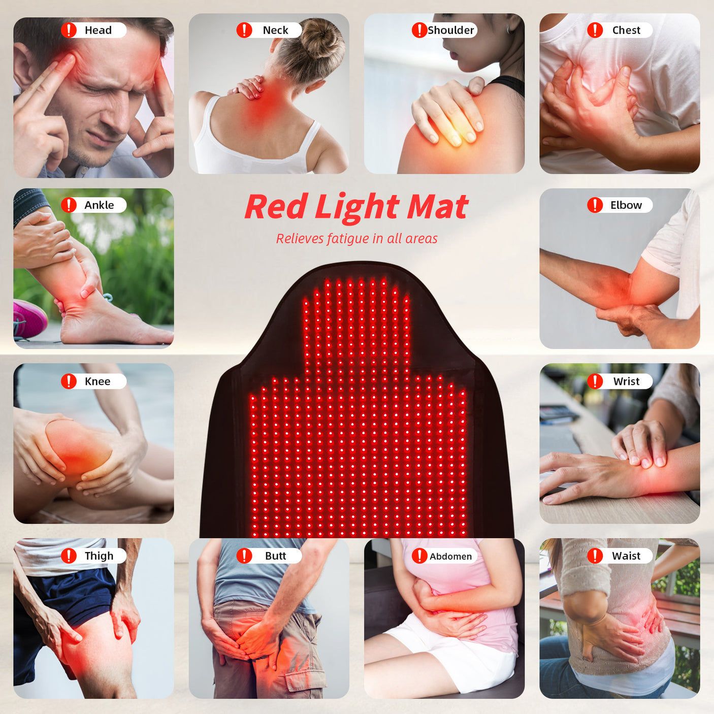 1370LED Red light therapy Mat