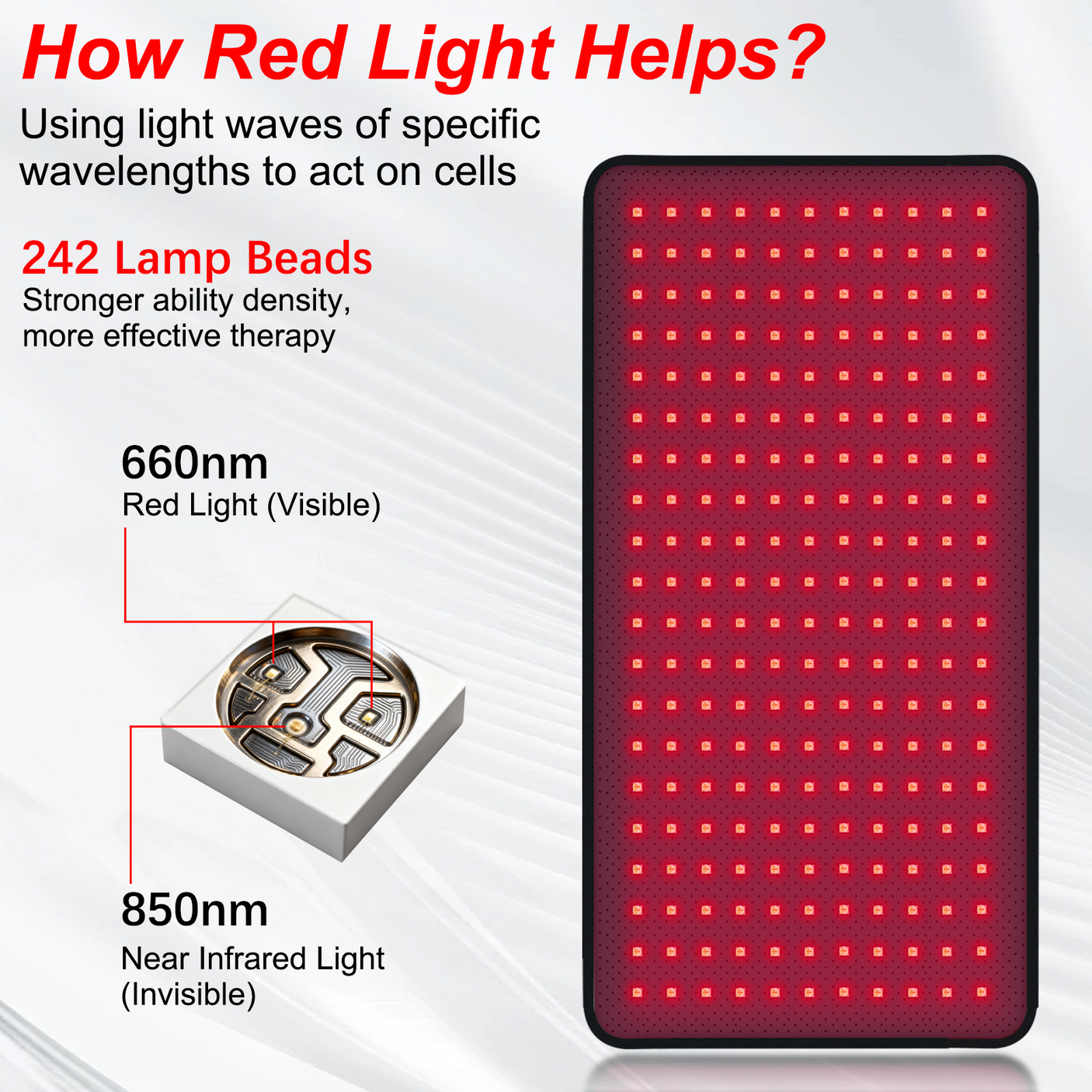 Red light therapy 242 LED