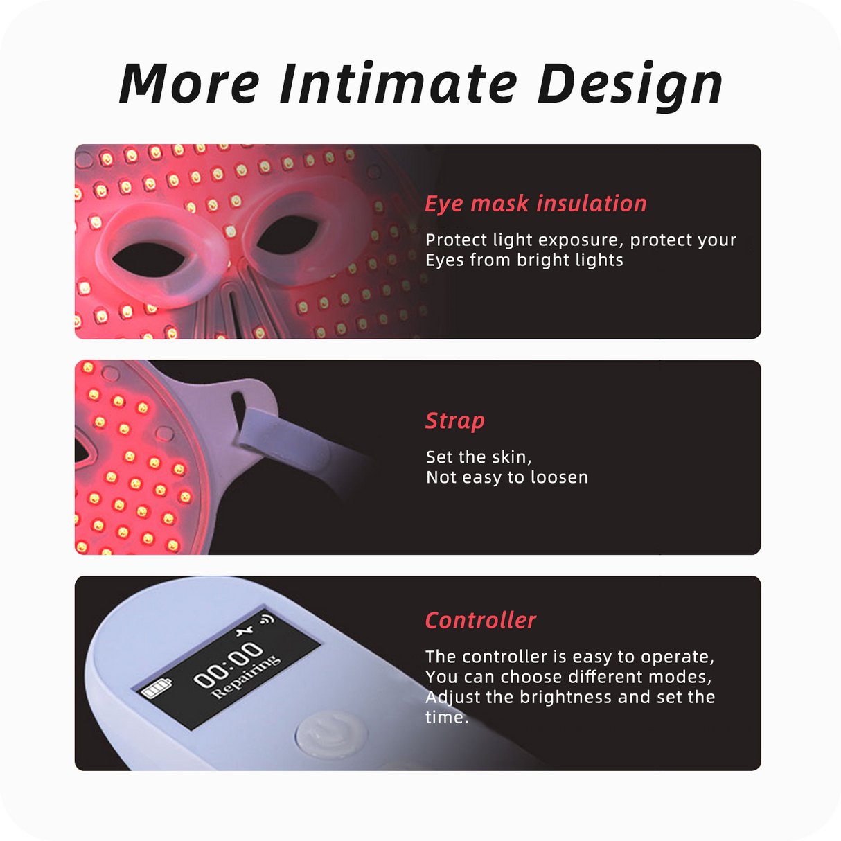 LED Red Light Beauty Mask