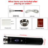 Fda Cleared ELVISH Cold Sore Treatment Device, Relieves Oral Ulcers, Nasal, Ear, Knee, Hand, Joint, Muscle & Nerve Pain, 460/630/660/850/900nm Wavelengths, Built-in Timer, 3 Flash Frequencies, 4 Home Modes, Teacher & Father'S Day Appreciation Gifts